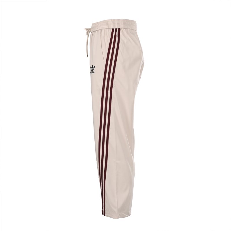 Adidas Women's Cream Wide-Leg Track Pants with Side Stripes view