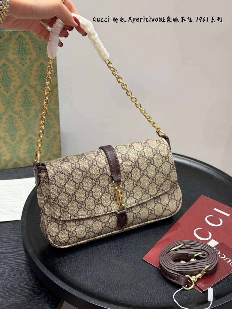 Gucci Jackie 1961 GG Aperitivo Denim Shoulder Bag Navy view