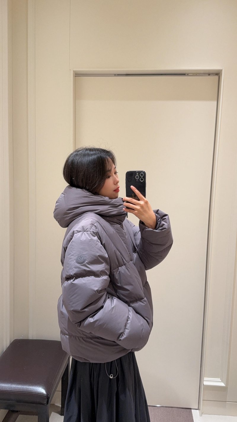 Moncler Grey Puffer Down Jacket