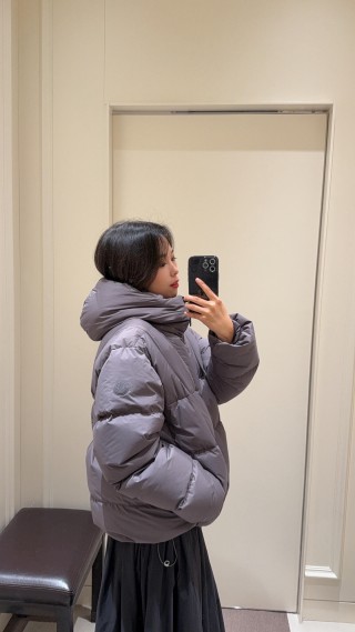 Moncler Grey Puffer Down Jacket