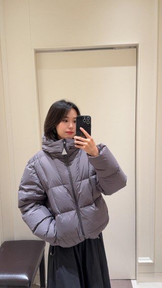 Moncler Grey Puffer Down Jacket view 2