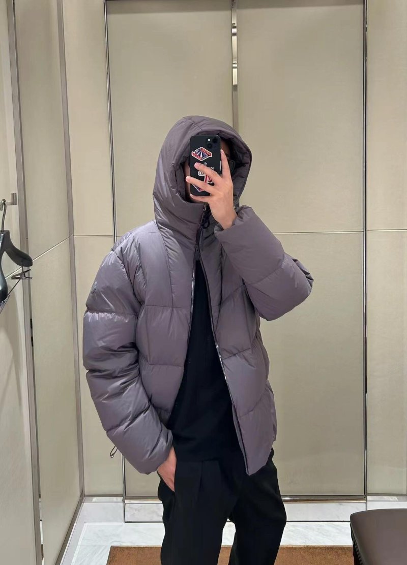 Moncler Grey Puffer Down Jacket view