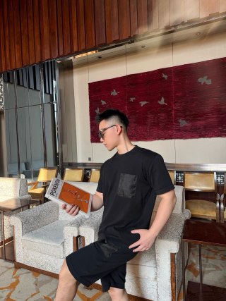 Black Pocket Crewneck T-Shirt view 6