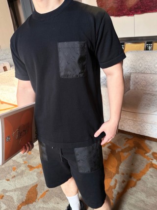 Black Pocket Crewneck T-Shirt view 7
