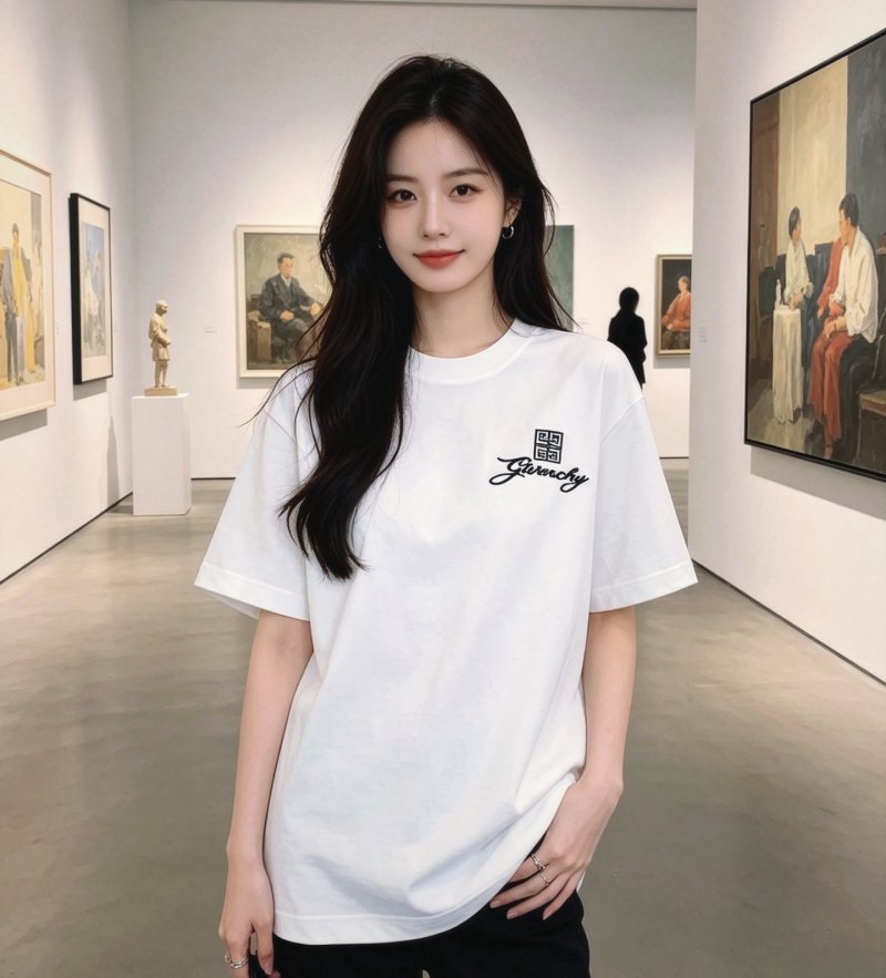 Givenchy White Logo Short Sleeve T-Shirt