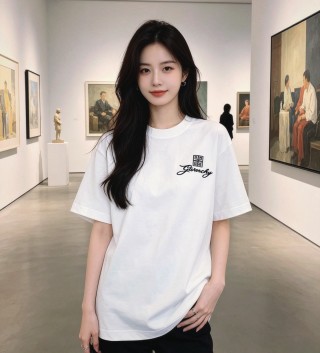 Givenchy White Logo Short Sleeve T-Shirt