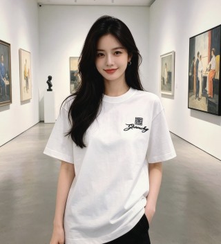 Givenchy White Logo Short Sleeve T-Shirt view 3