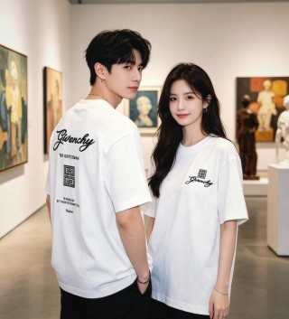 Givenchy White Logo Short Sleeve T-Shirt view 4