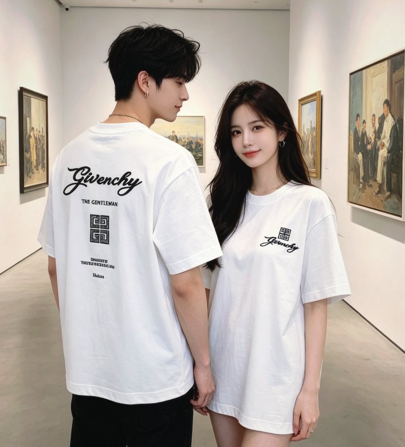 Givenchy White Logo Short Sleeve T-Shirt view