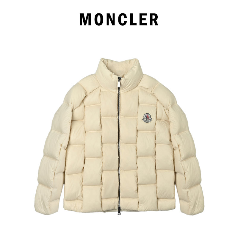 Moncler Cream Puffer Down Jacket view