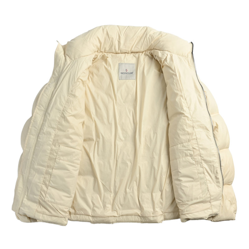 Moncler Cream Puffer Down Jacket view