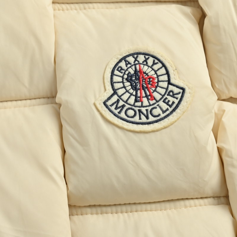 Moncler Cream Puffer Down Jacket view