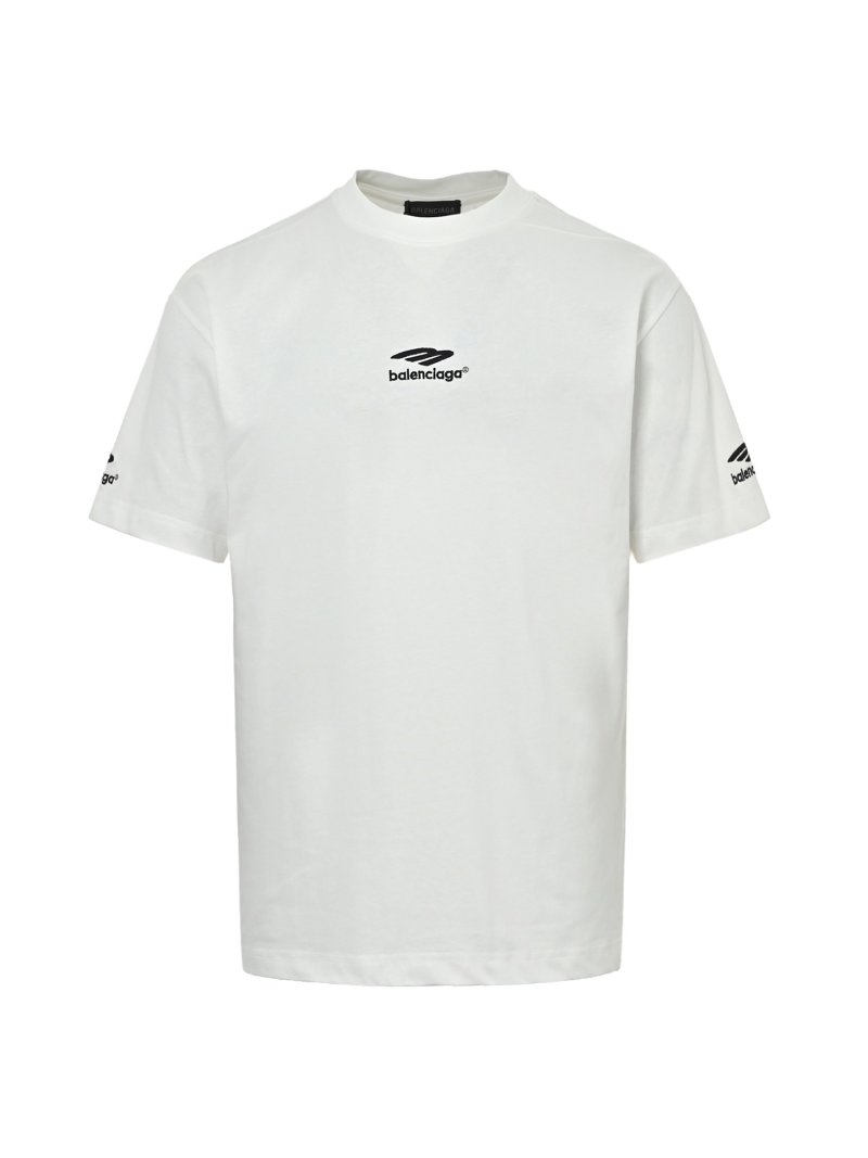 Balenciaga White Logo Short-Sleeve T-Shirt view