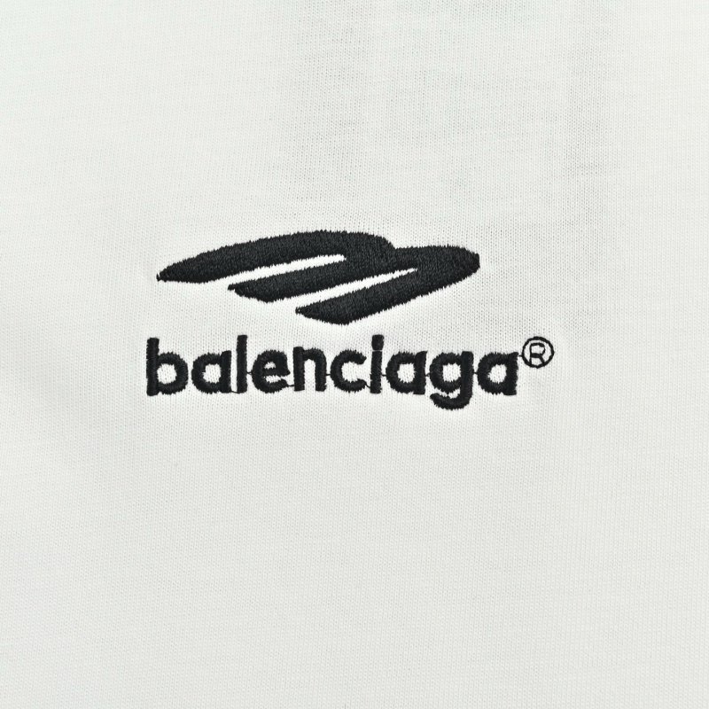 Balenciaga White Logo Short-Sleeve T-Shirt view