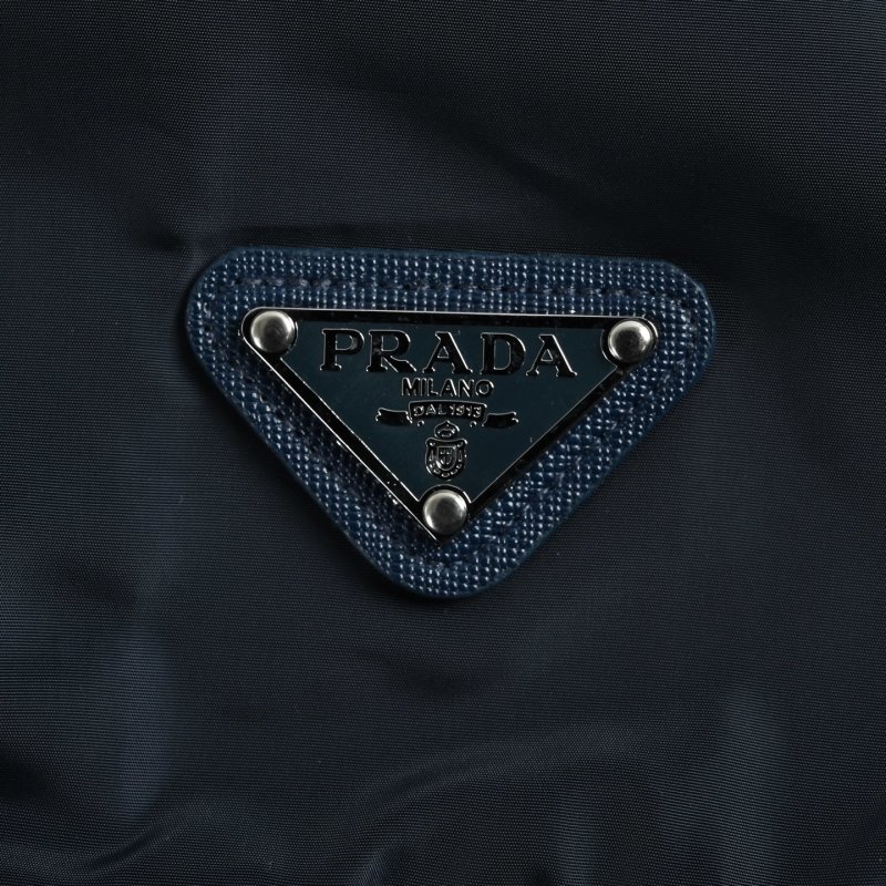Prada Black Nylon Hooded Windbreaker Jacket view