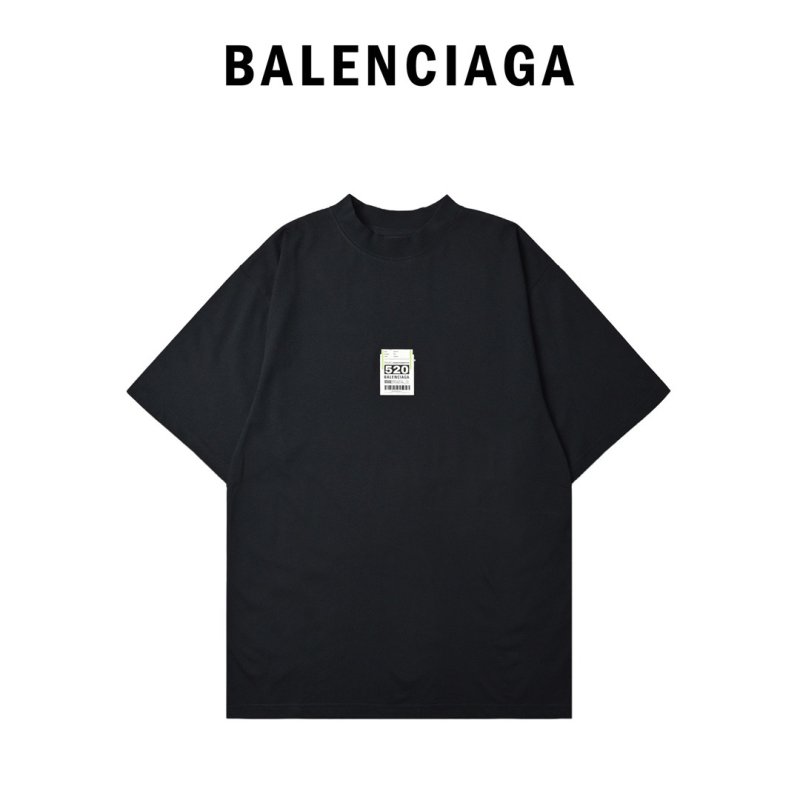 Black Oversized Short Sleeve T-Shirt with Label Detail view