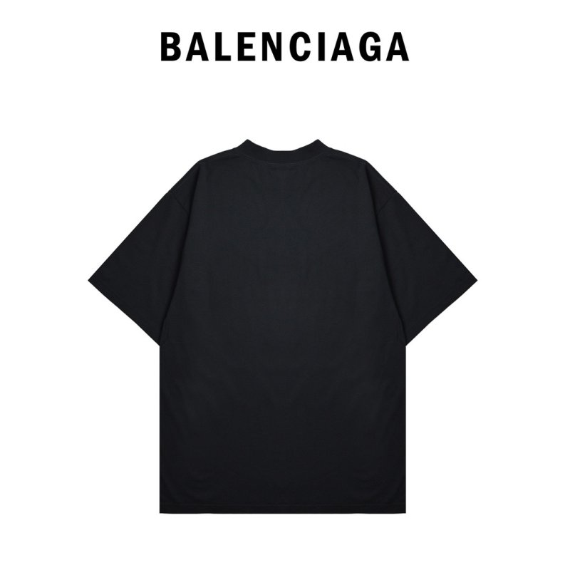 Black Oversized Short Sleeve T-Shirt with Label Detail view