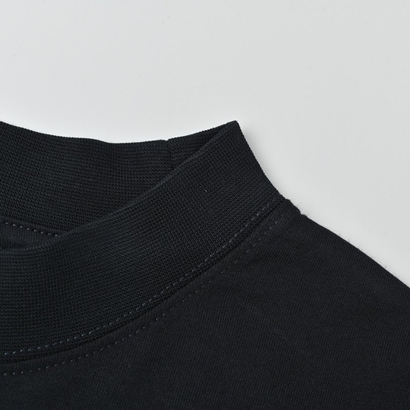 Black Oversized Short Sleeve T-Shirt with Label Detail view