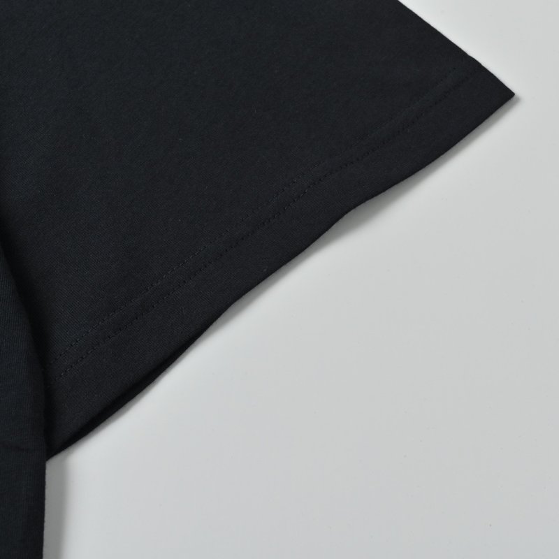 Black Oversized Short Sleeve T-Shirt with Label Detail view