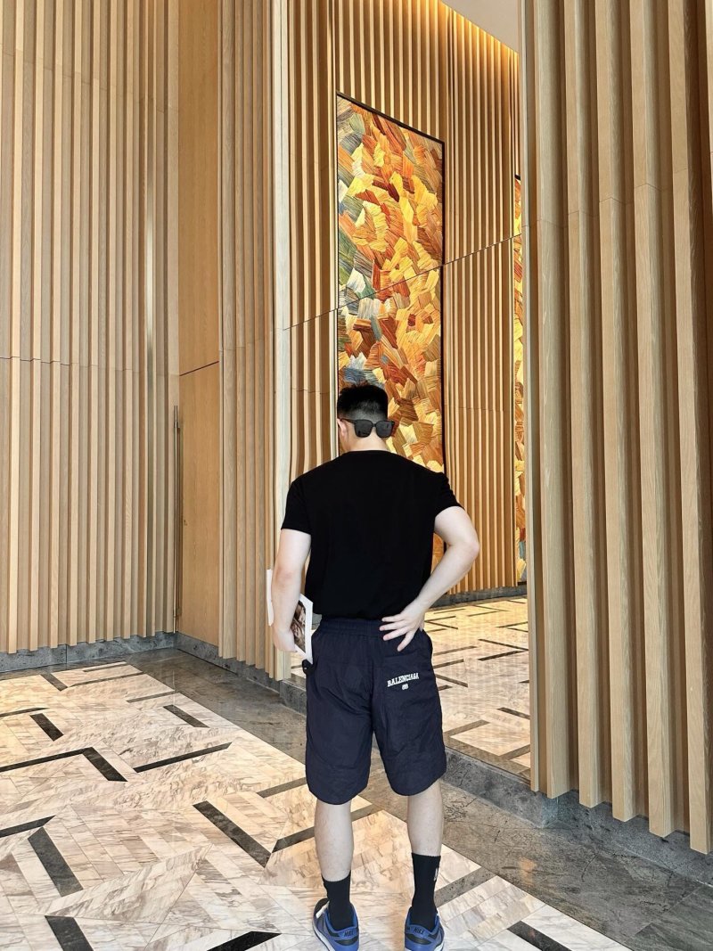 Balenciaga Black Logo Shorts