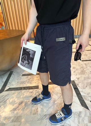 Balenciaga Black Logo Shorts view 5