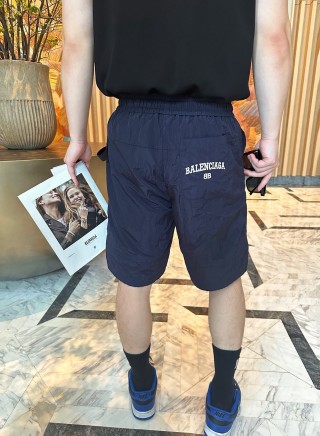 Balenciaga Black Logo Shorts view 7