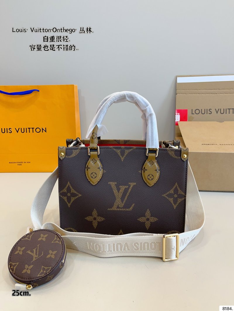 Louis Vuitton OnTheGo Monogram Canvas Tote with Pouch
