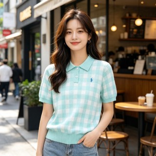 Ralph Lauren Mint Gingham Polo Shirt view 2