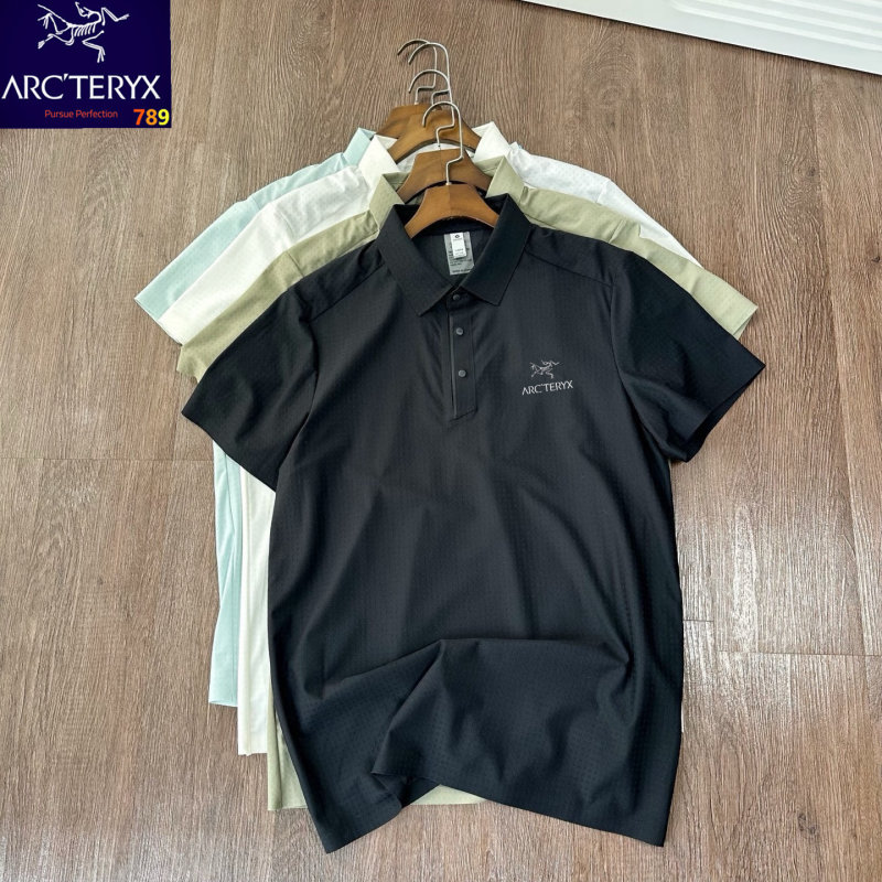 Descente Seamless Summer Polo Khaki Black view