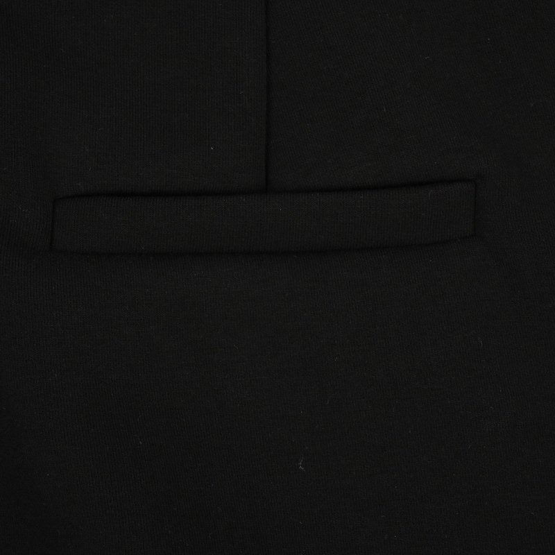 Black Ribbed Wide-Leg Trousers view