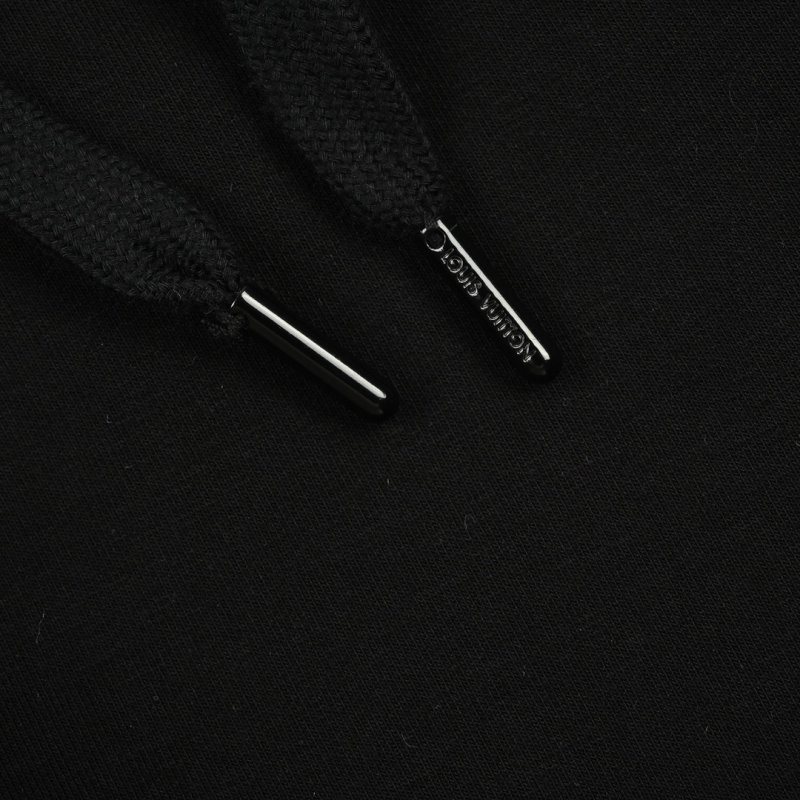 Black Ribbed Wide-Leg Trousers view