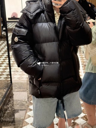 Moncler Black Puffer Down Jacket