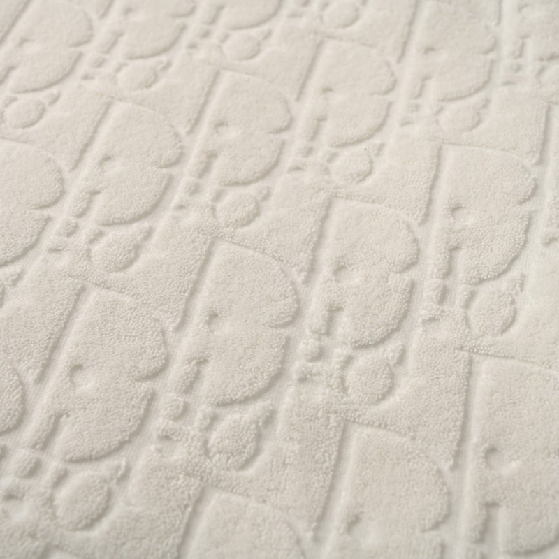 White Quilted Zip Hoodie Sweatshirt view
