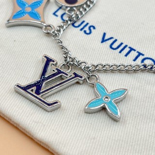 Louis Vuitton Instinct Enamelled Charm Necklace Silver view 8