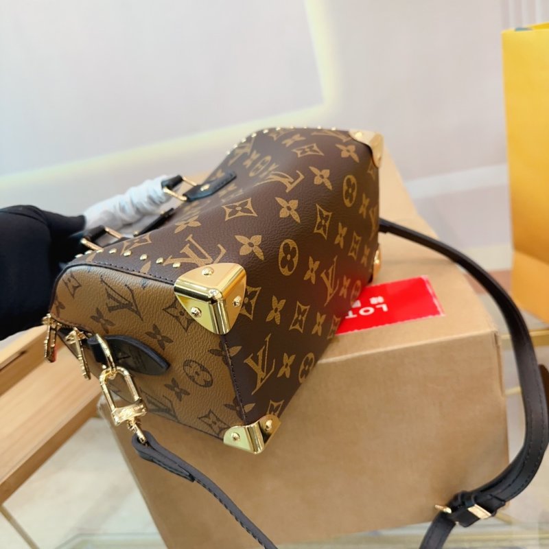Louis Vuitton Monogram Studded Speedy Handbag Brown view