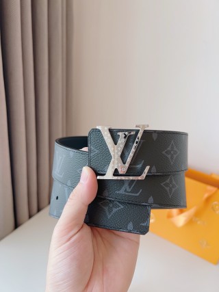 Louis Vuitton LV Monogram Canvas Belt - Black 40mm