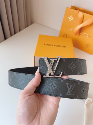 Louis Vuitton LV Monogram Canvas Belt - Black 40mm view 2