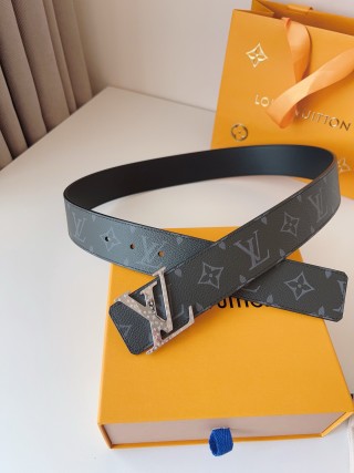 Louis Vuitton LV Monogram Canvas Belt - Black 40mm view 7