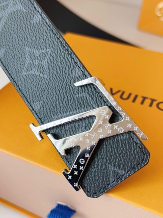 Louis Vuitton LV Monogram Canvas Belt - Black 40mm view 8
