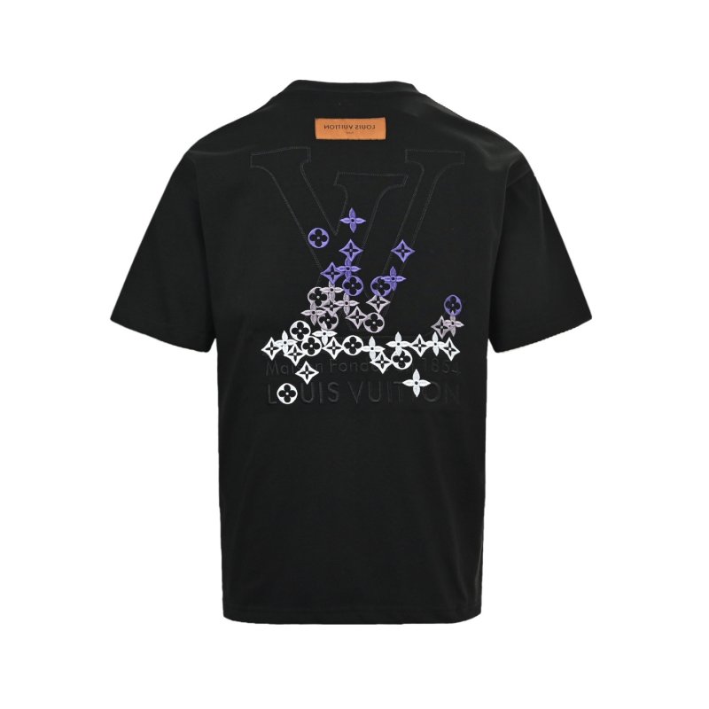 Louis Vuitton Black Monogram Chain Print T-Shirt view