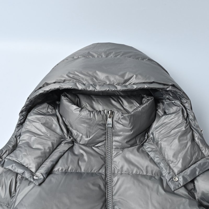 Puffy Grey Down Jacket – Warm Winter Coat view