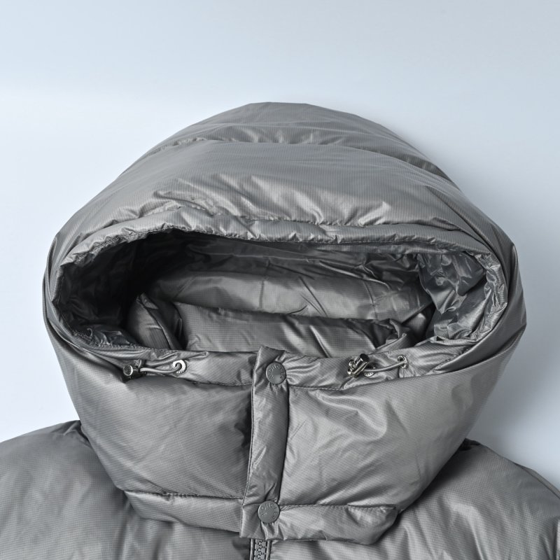 Puffy Grey Down Jacket – Warm Winter Coat view