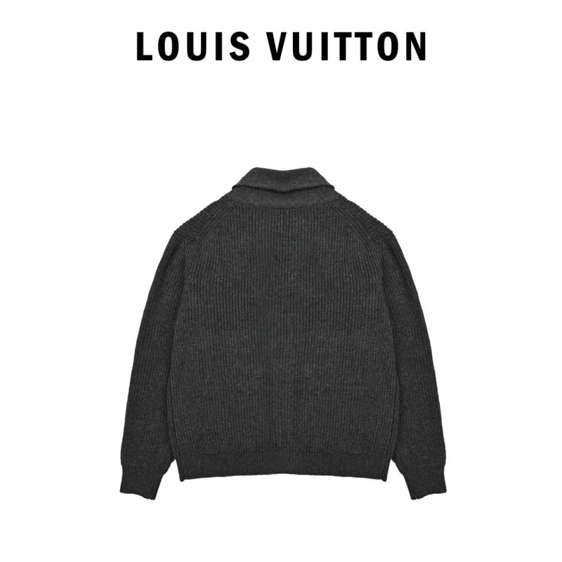 Charcoal Grey Ribbed Knit Cardigan view