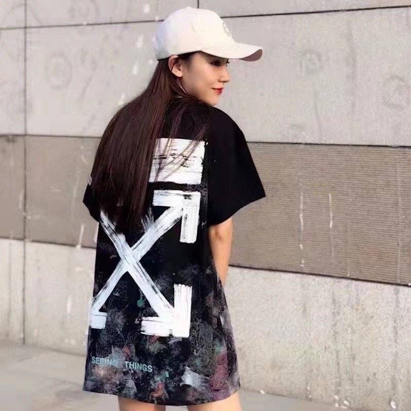 Black Oversized Graphic Print T-Shirt with Distressed Design