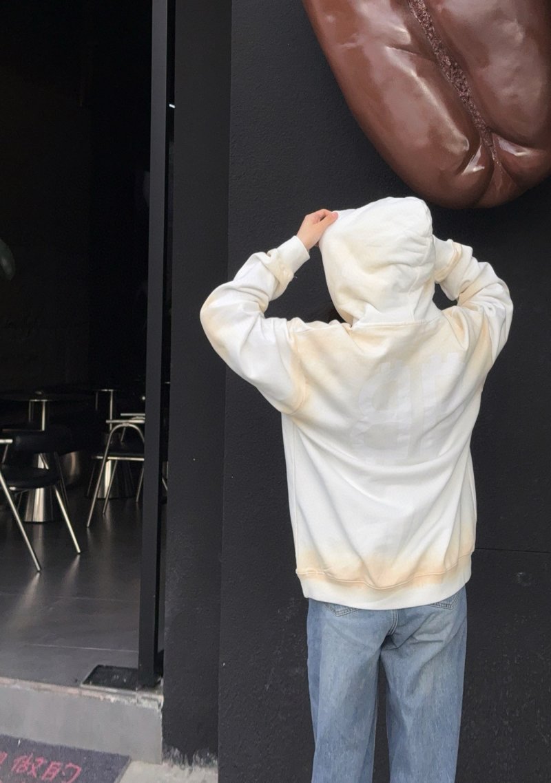 Oversized Cream Pullover Hoodie view