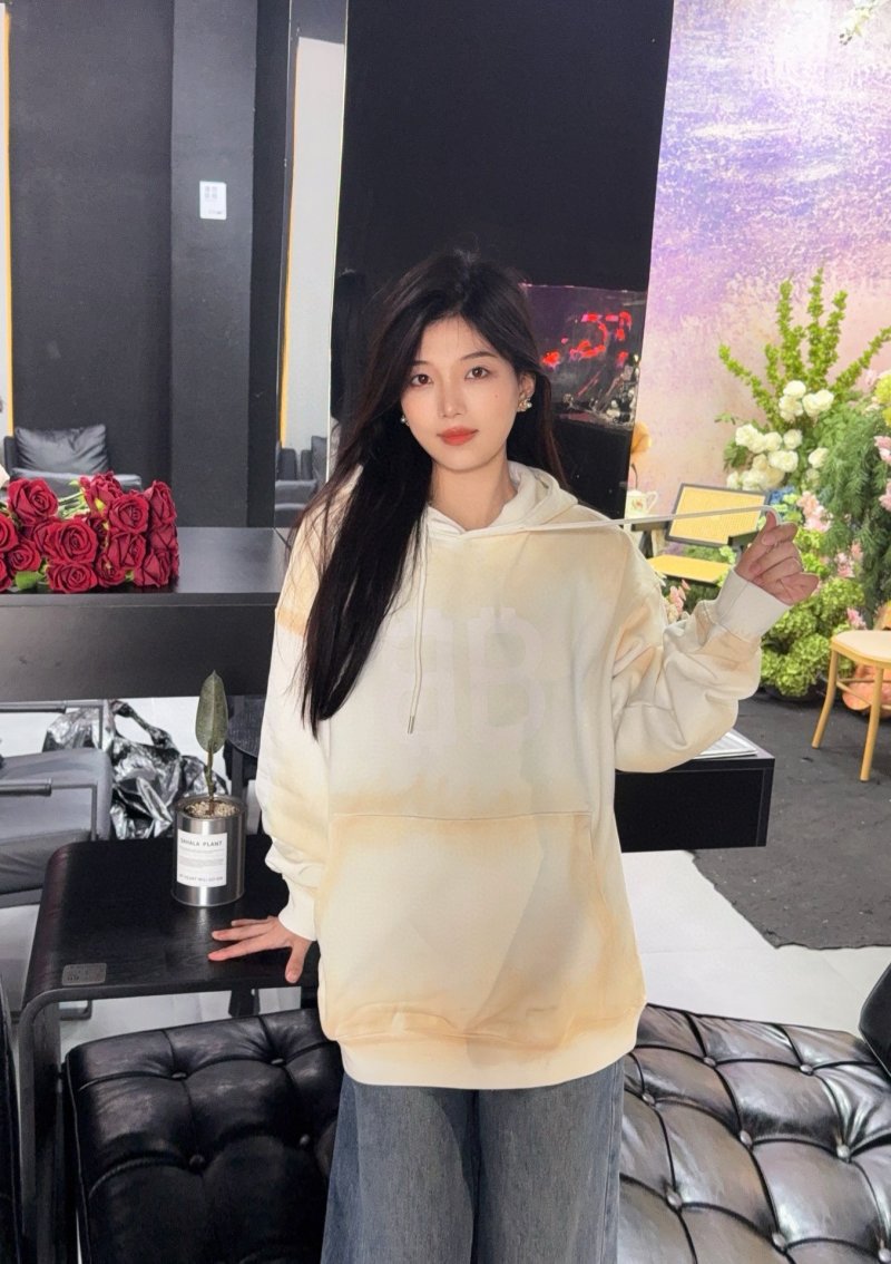 Oversized Cream Pullover Hoodie view