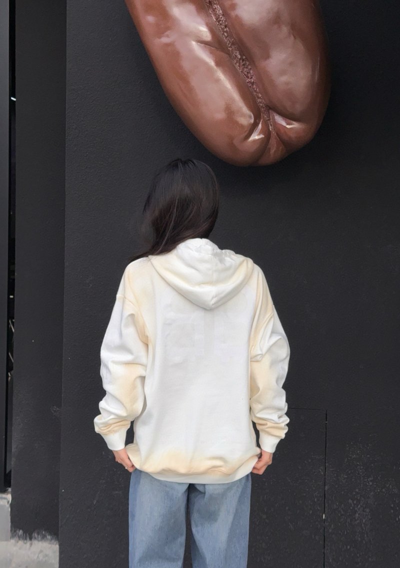 Oversized Cream Pullover Hoodie view