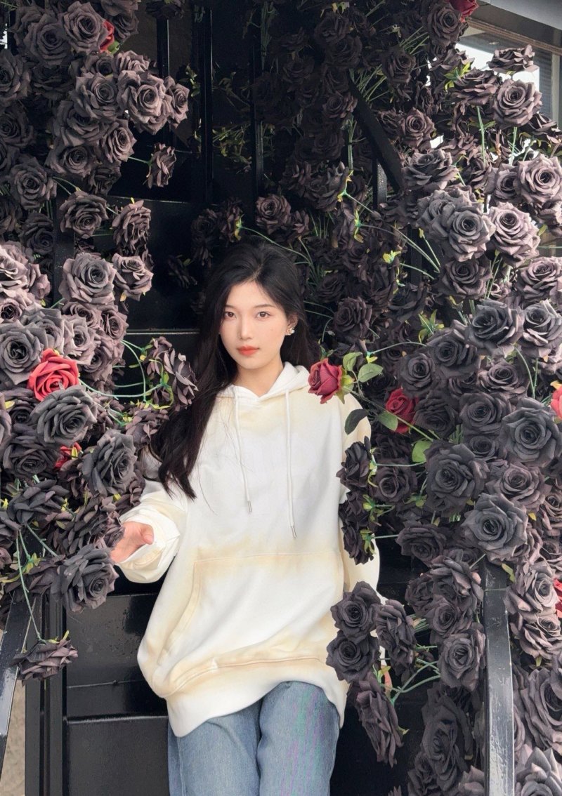 Oversized Cream Pullover Hoodie view
