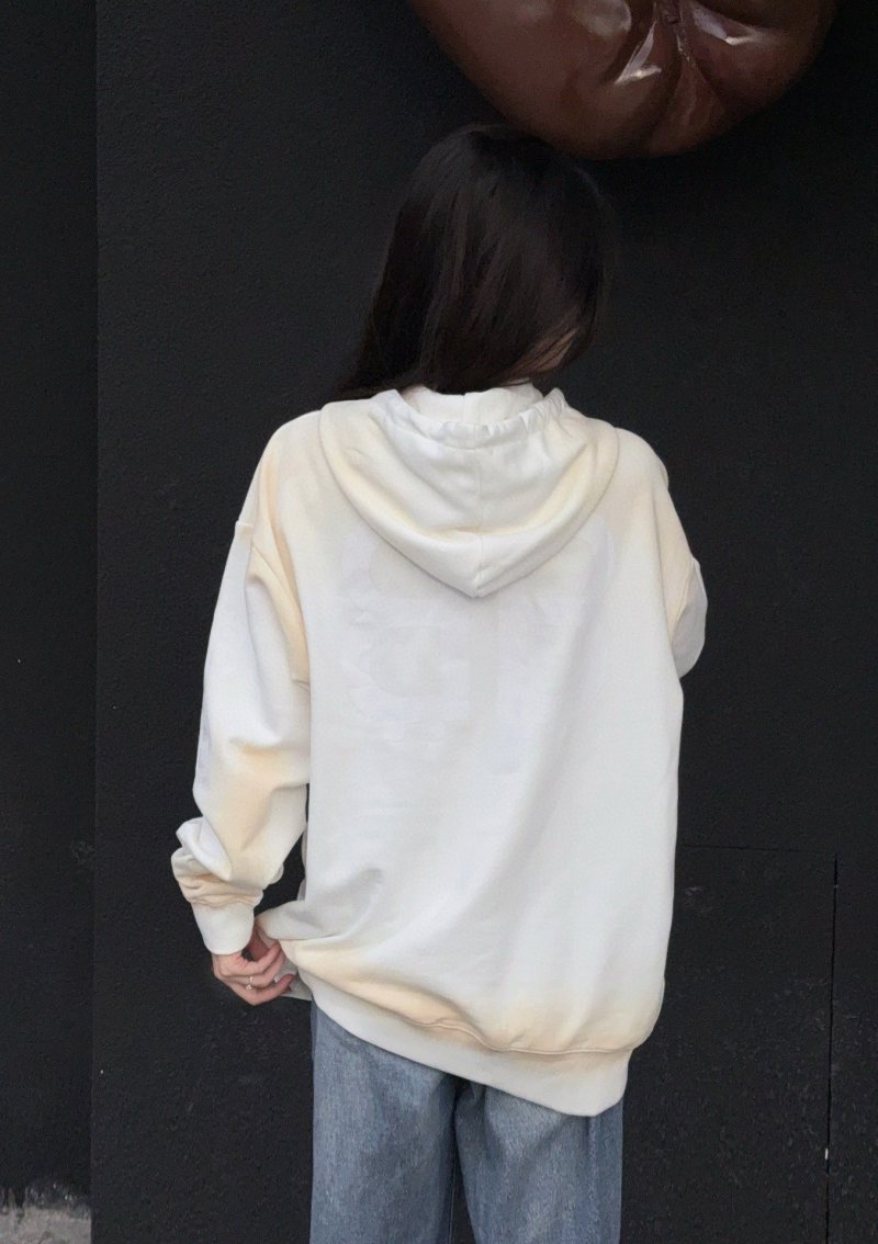 Oversized Cream Pullover Hoodie view