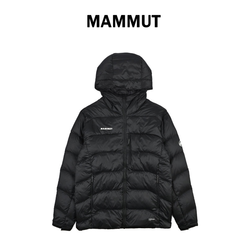 Black Quilted Puffer Down Jacket view